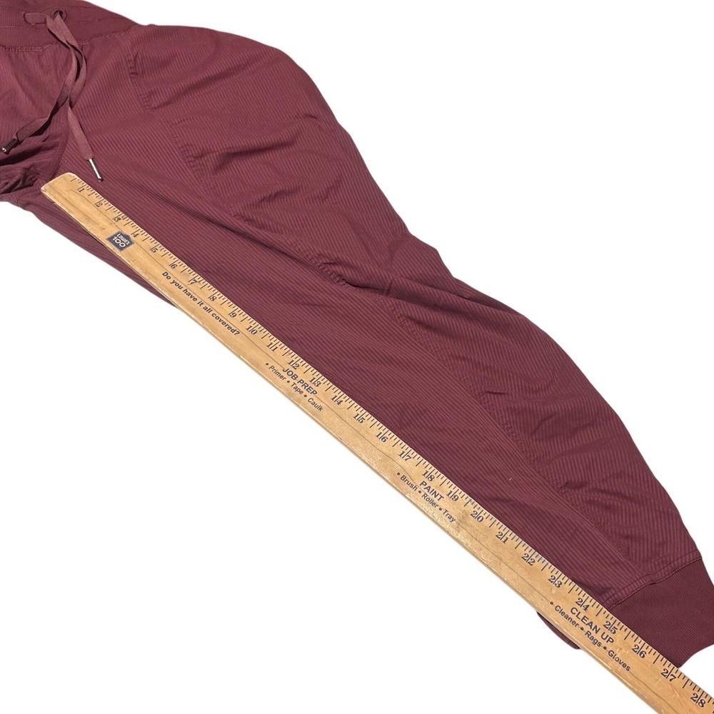 Lululemon Dance Studio‎ Jogger Burgundy Maroon Ribbed Pants Size 10 LW5BPJS - Picture 4 of 6
